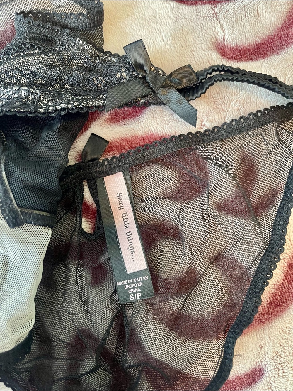 Victoria's Secret Black Nude Sheer Lace Teddy Bodysuit Small - Picture 7 of 13